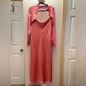 C/MEO long sleeve midi dress